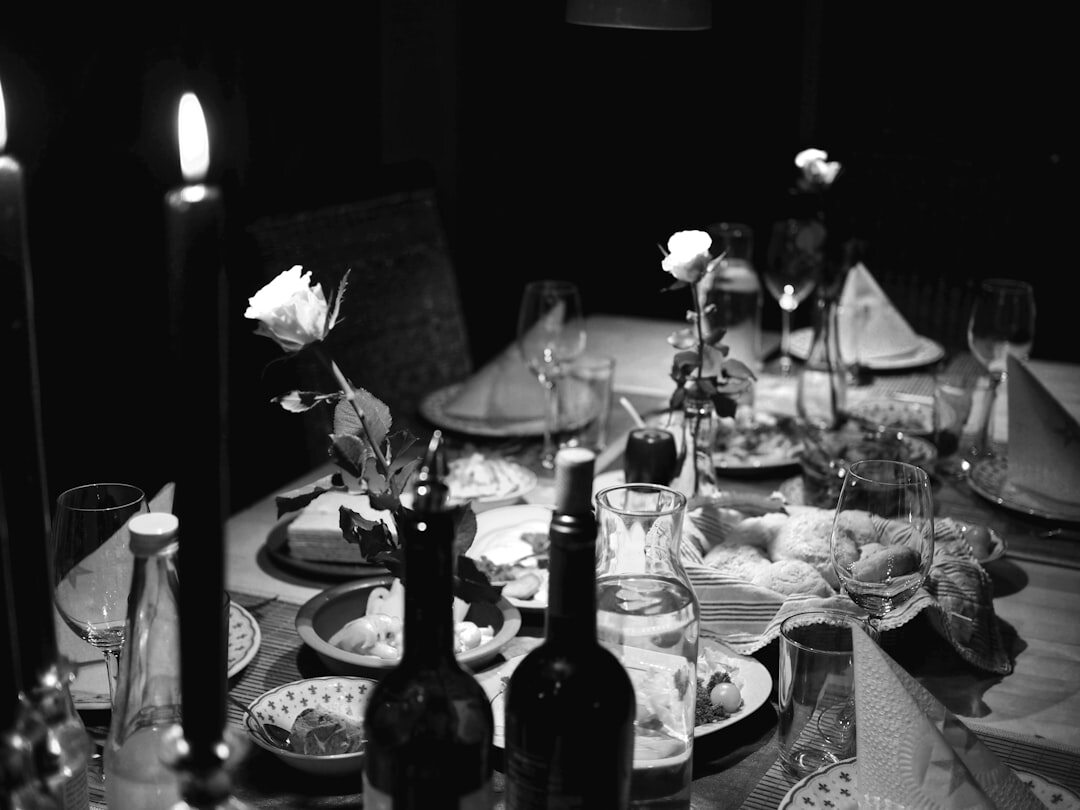 intimate dinner table